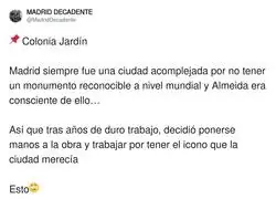 Madrid no encuentra su monumento insigne