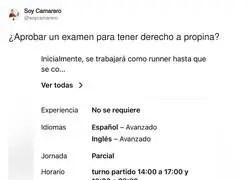 Las pruebas que te pone este local