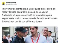 Vito Quiles se pasa de listillo en el tren