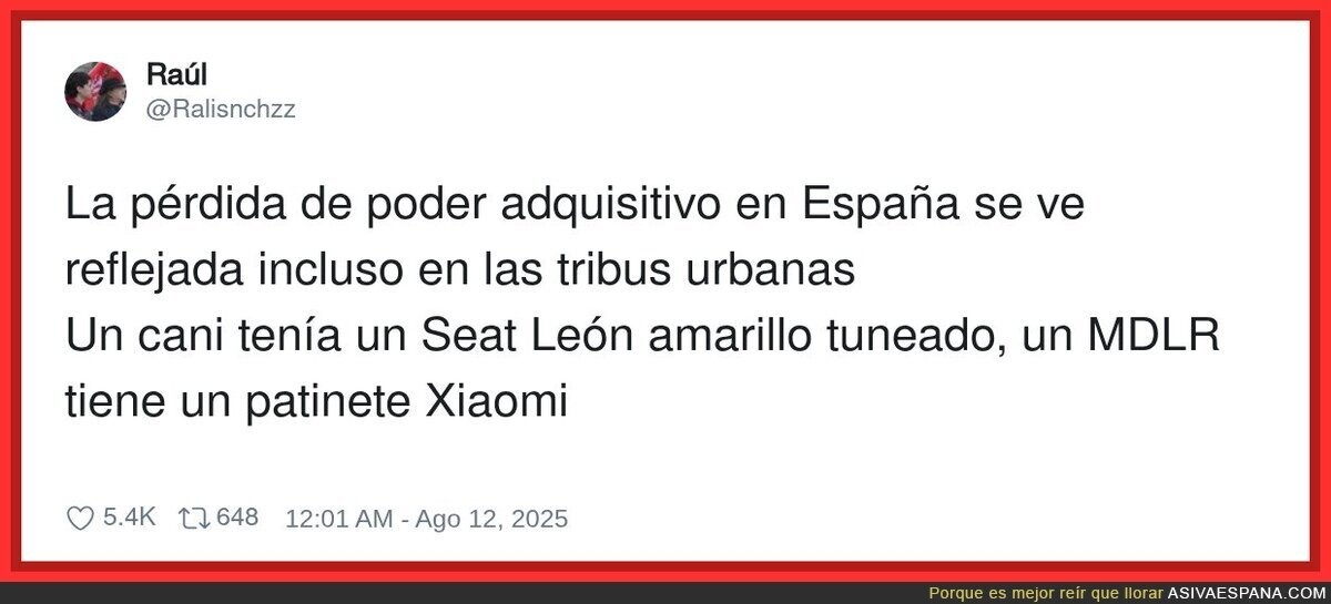 La vida ha cambiado mucho