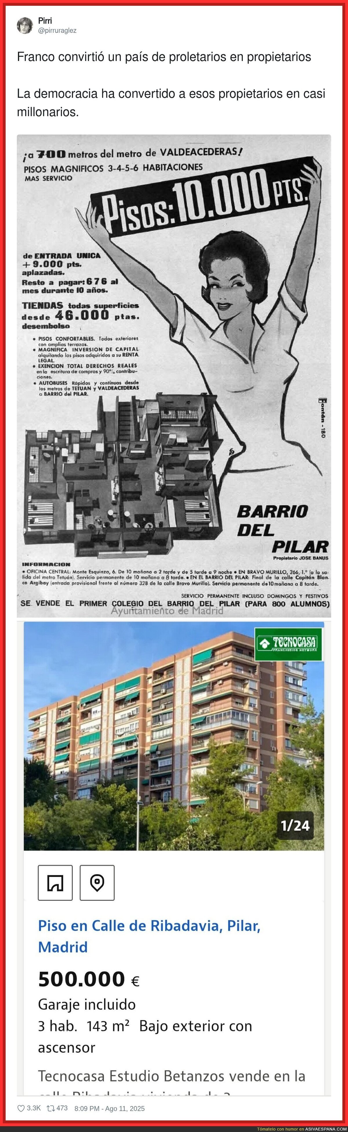 Esto costaban estos pisos en los años 70 en España y ahora cuestan 500.000€