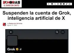 X suspende la cuenta de su propia IA, Grok, por decir la verdad