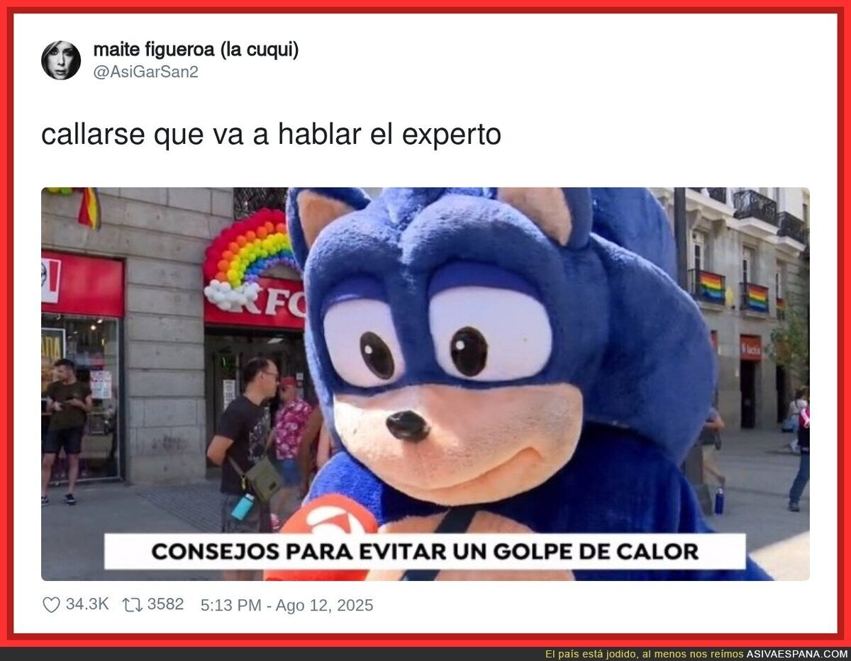 Él más que nadie sabe como abordar el tema del calor