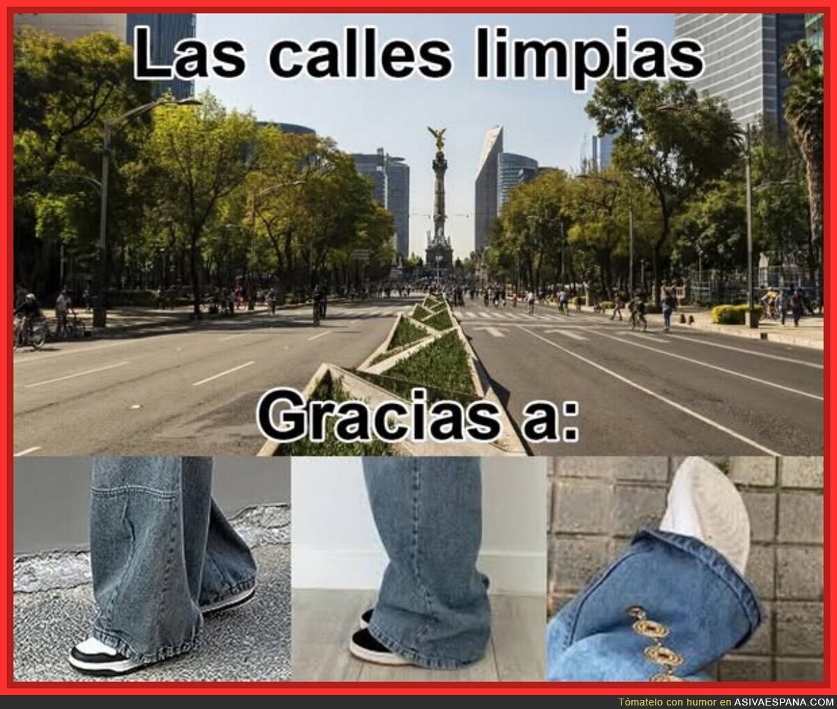 La moda de limpiar calles
