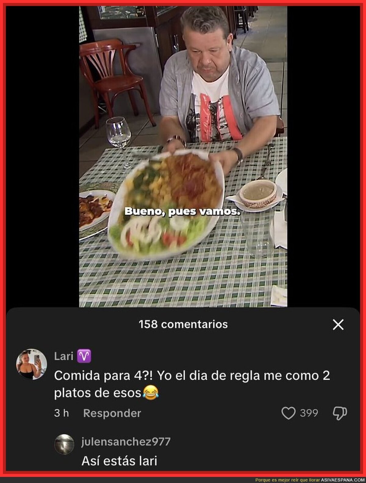 A veces te llevas una dura respuesta en el lugar menos esperado