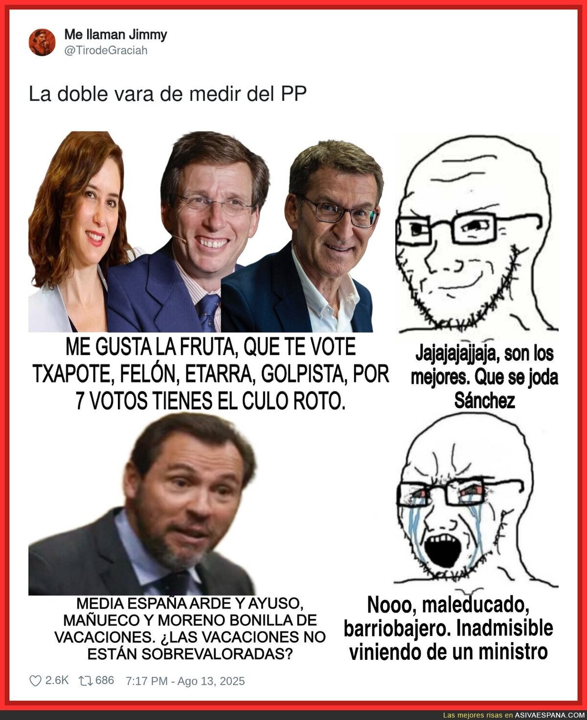 El PP no está para criticar a Oscar Puente