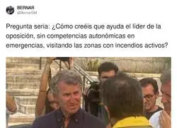 Feij&oacute;o va a hacer el parip&eacute; en las zonas de incendios