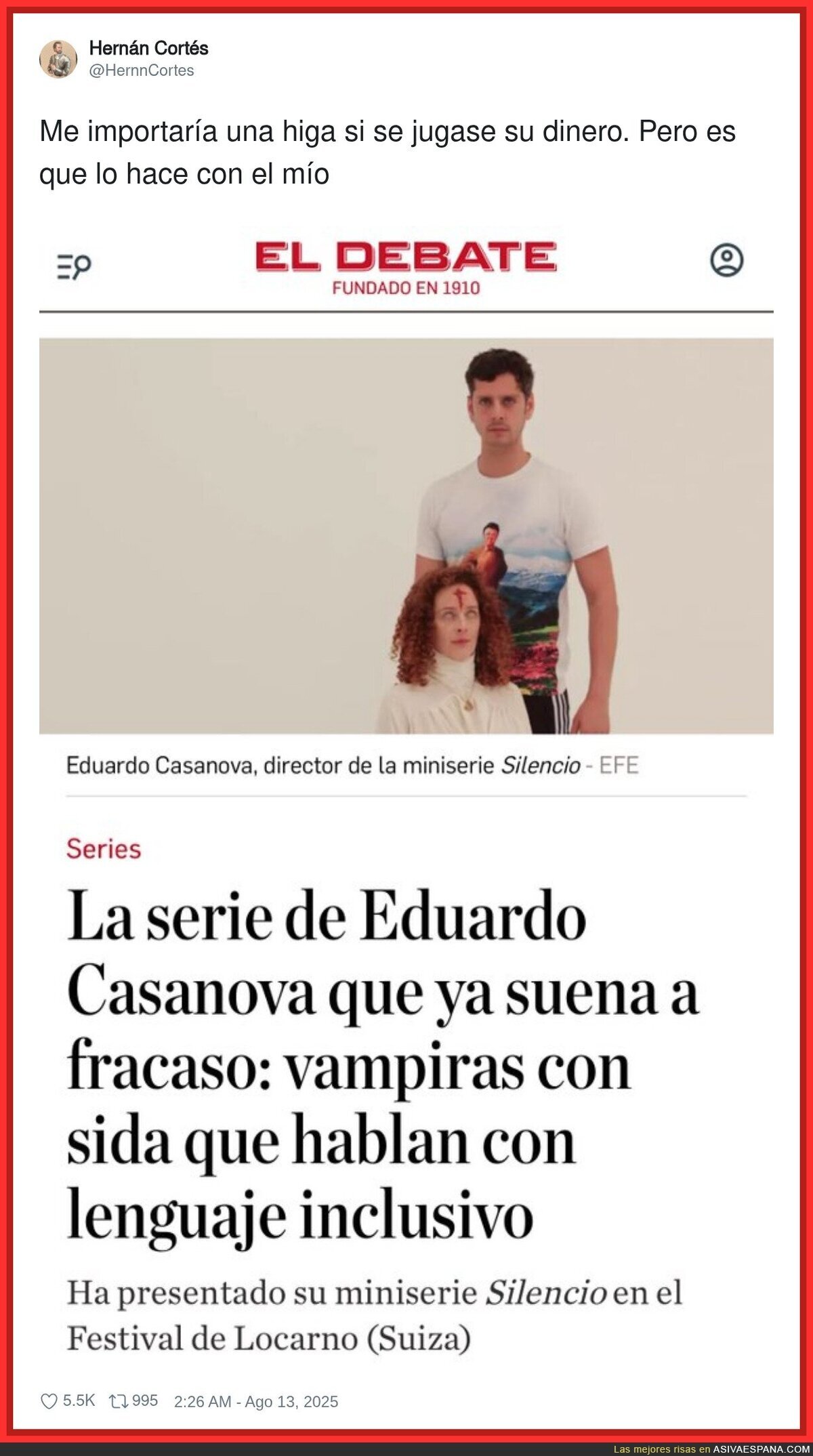 ¿A quién le interesa el cine que hace Eduardo Casanova?
