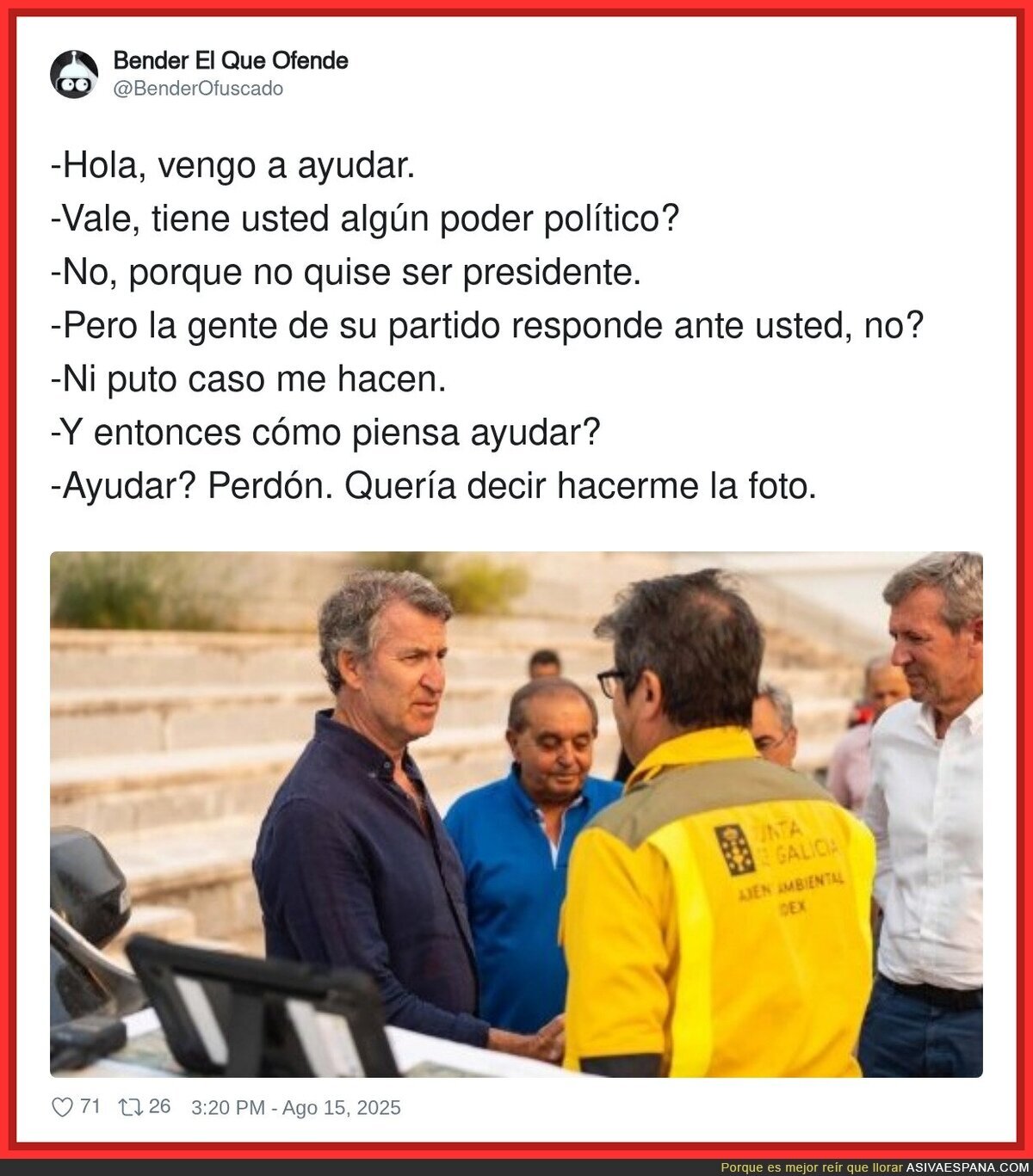 La realidad de Feijóo