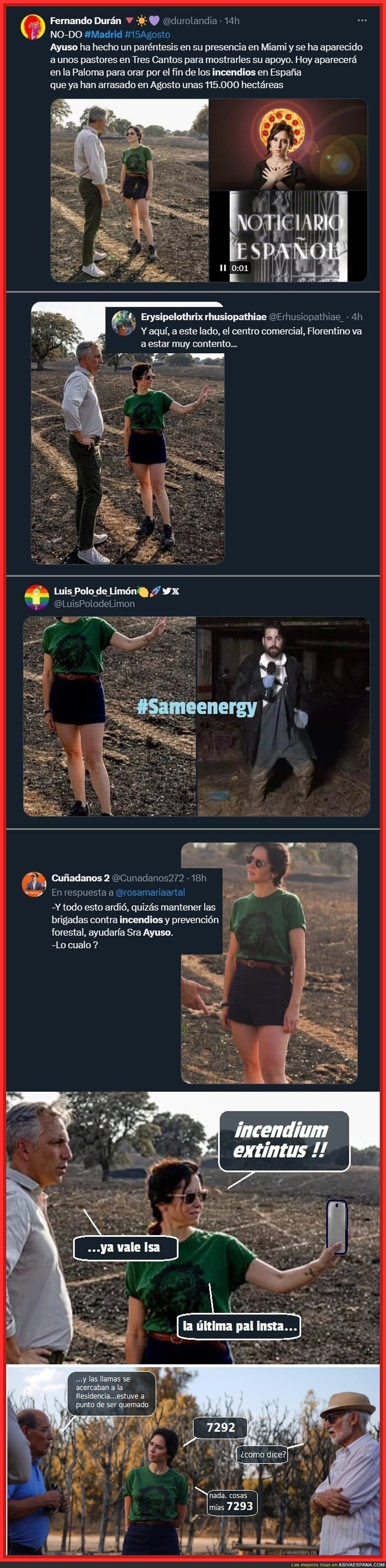 Ya podéis dormir tranquilos; IDA ha vuelto de Miami para su sesión de fotos con fondo calcinado