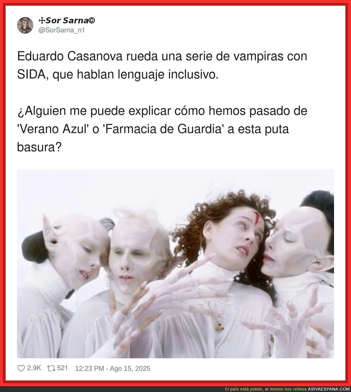 Eduardo Casanova cada vez va a peor