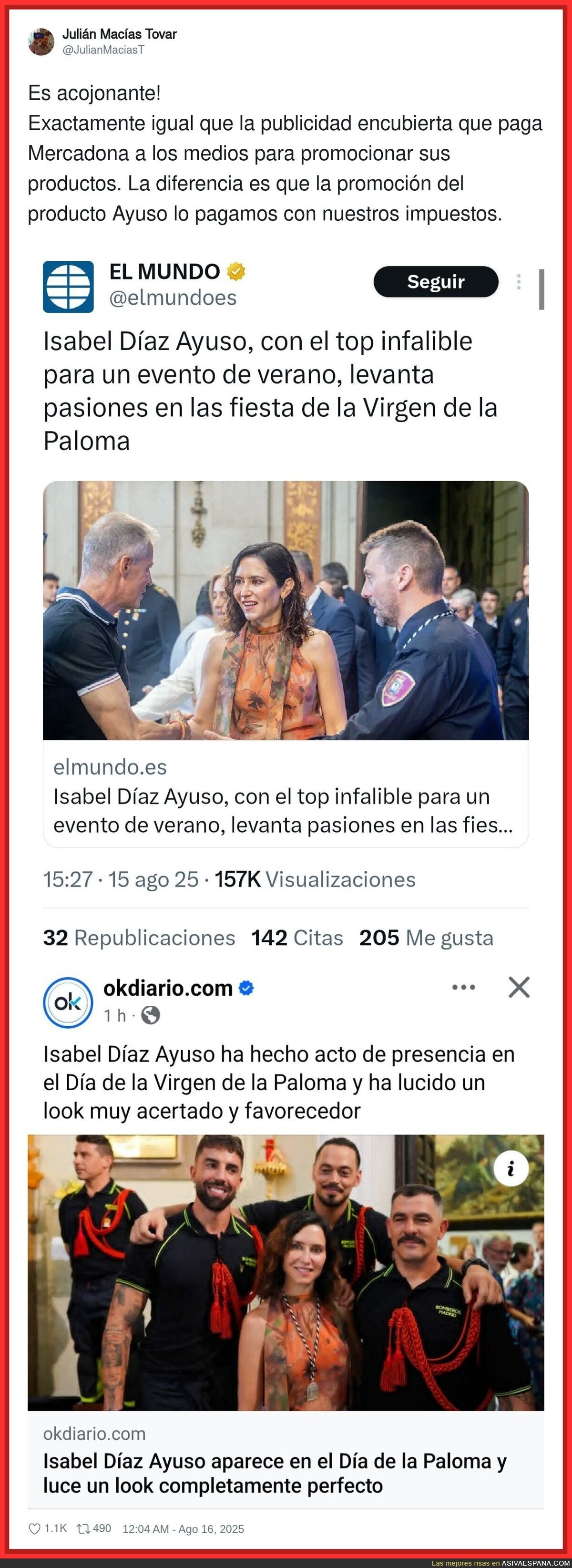Con lo que pagan a Okdiario y El Mundo ahora se entienden estas noticias