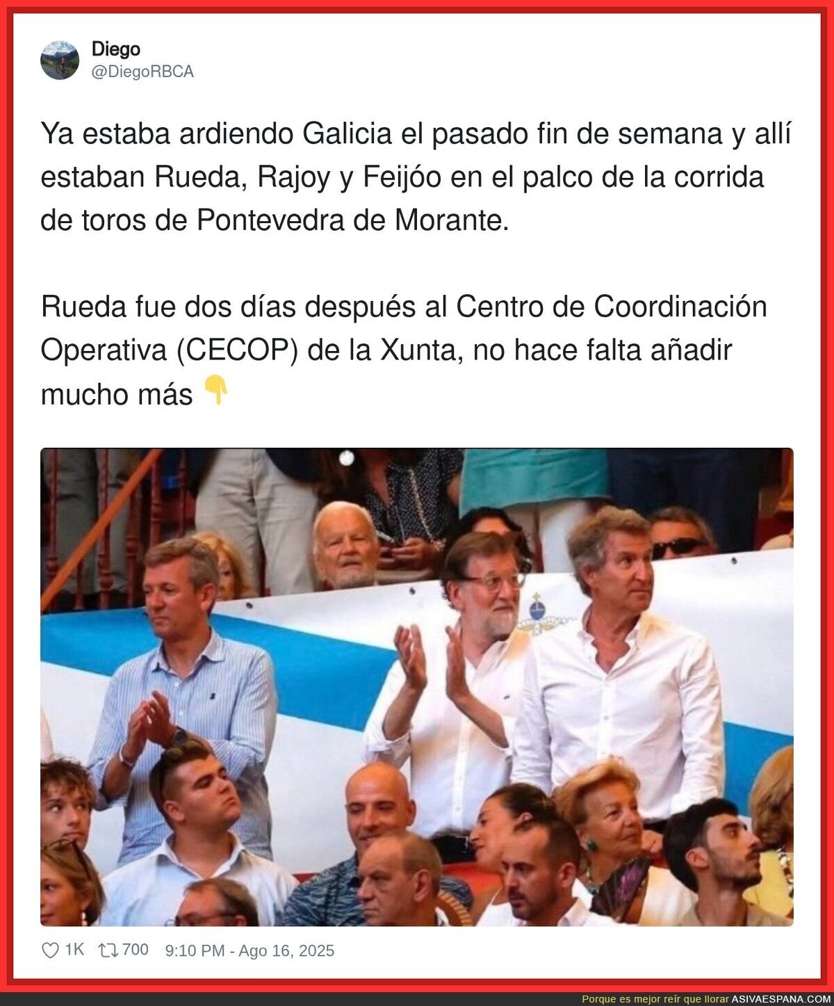 La prioridad son lso toros
