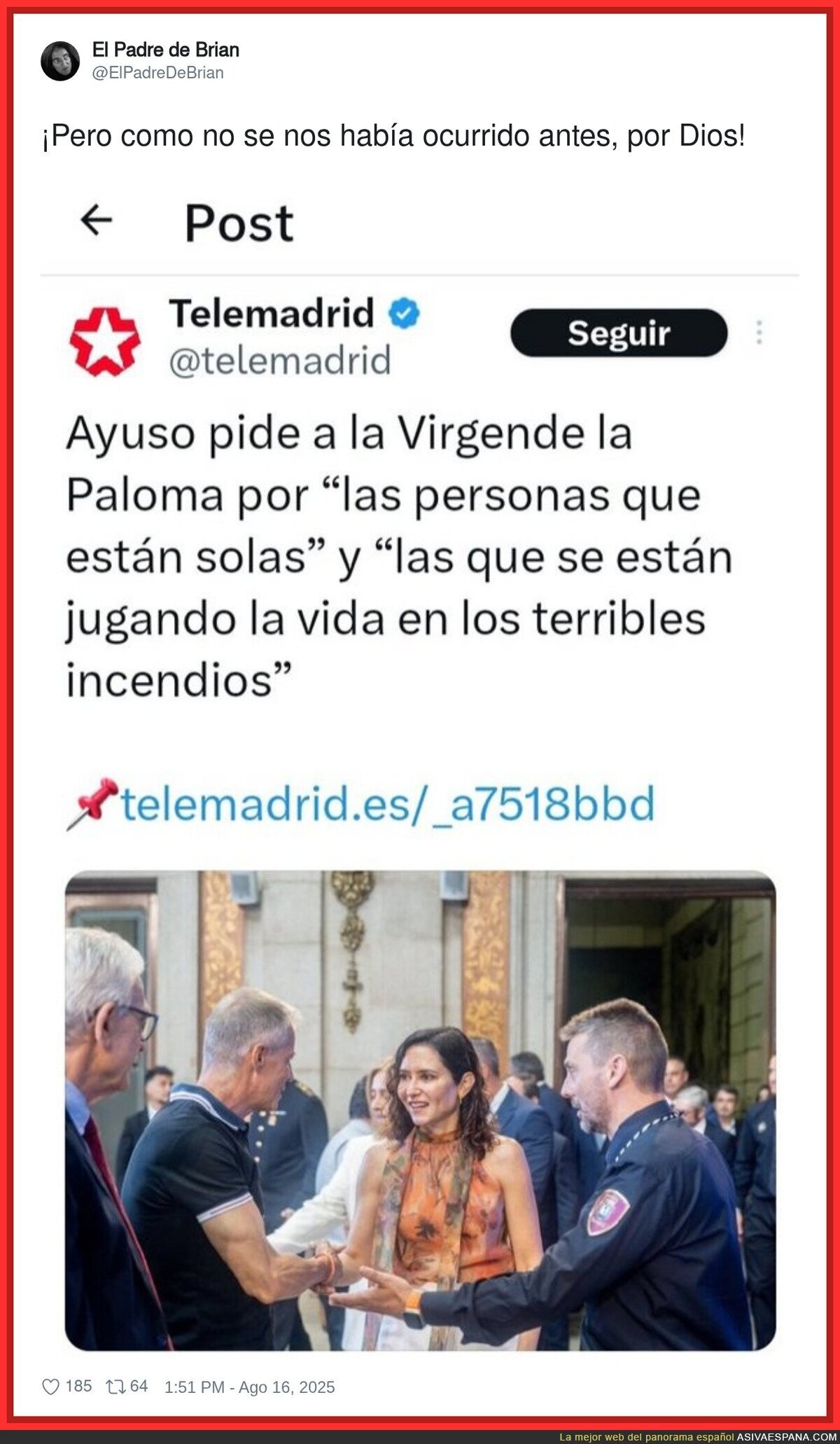 Gracias por tanto Ayuso