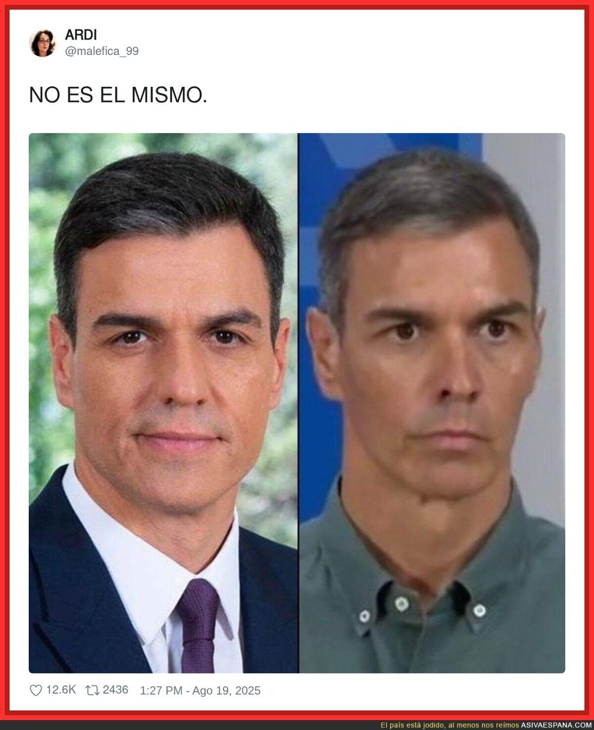 El paso del tiempo y la presión ha podido con Pedro Sánchez