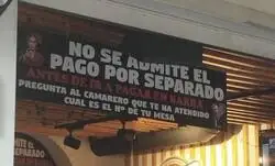 Cada vez m&aacute;s bares se unen al movimiento de no admitir pagos por separado