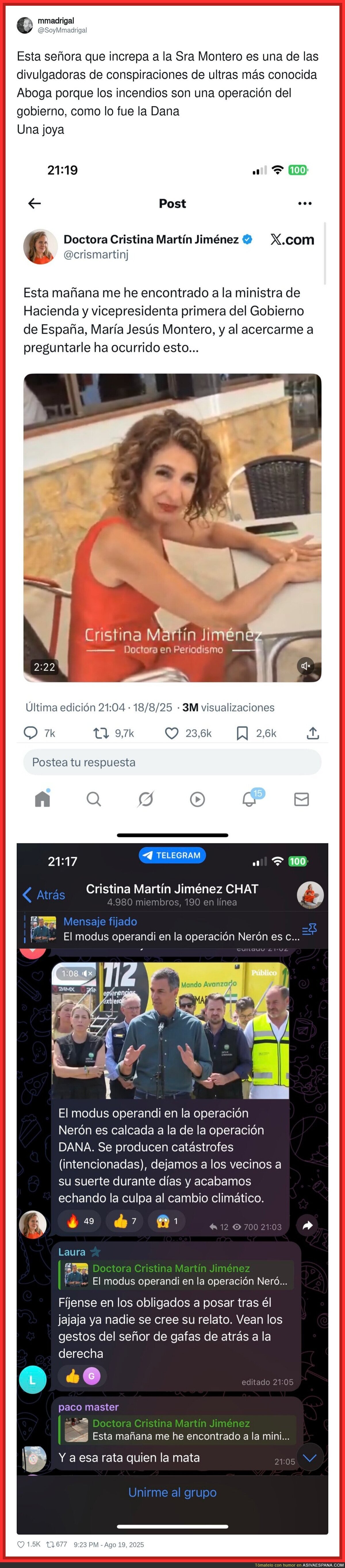 Lamentable lo de esta señora que increpa a la Sra Montero en pleno desayuno