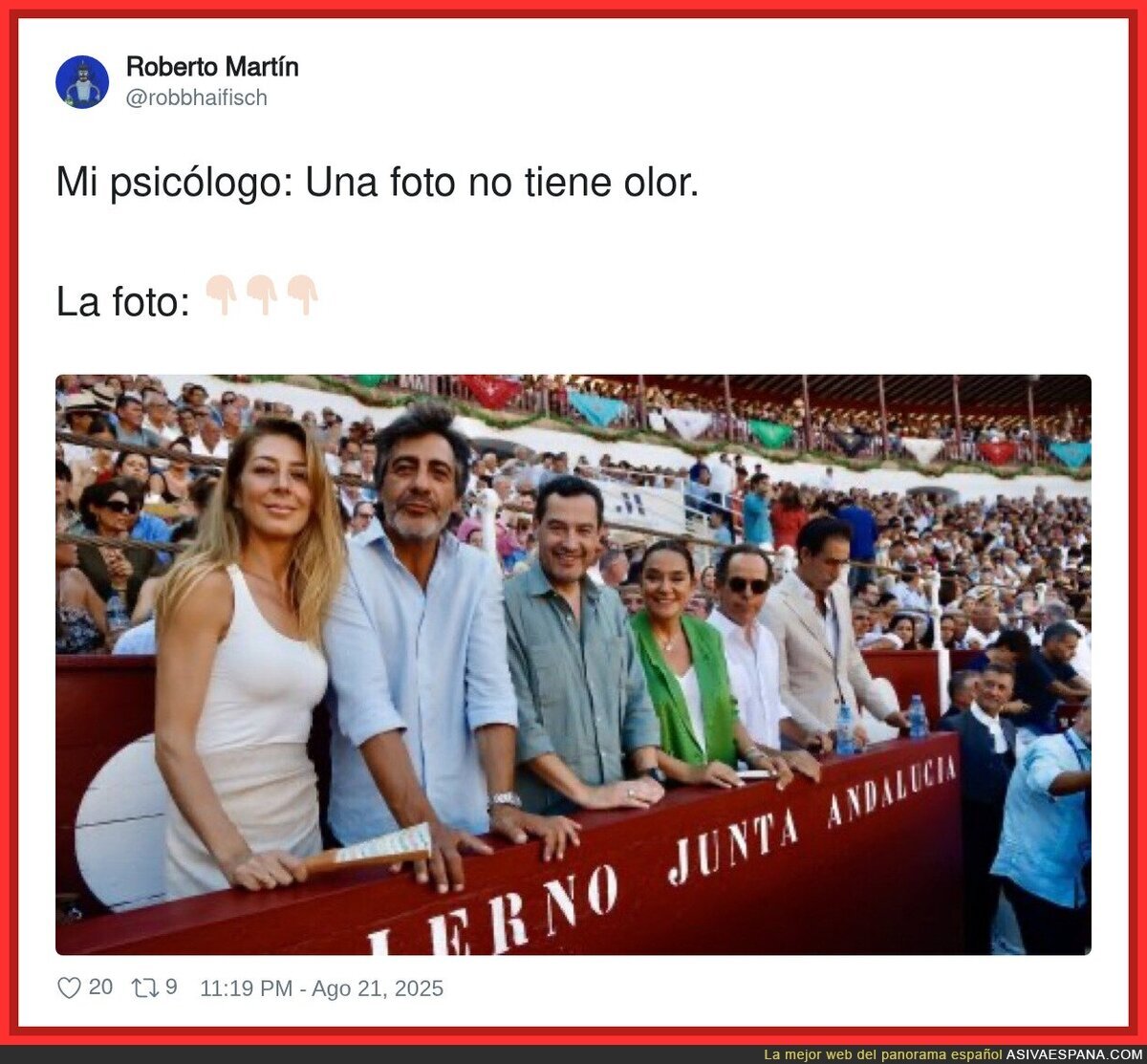 Un olor a rancio increíble