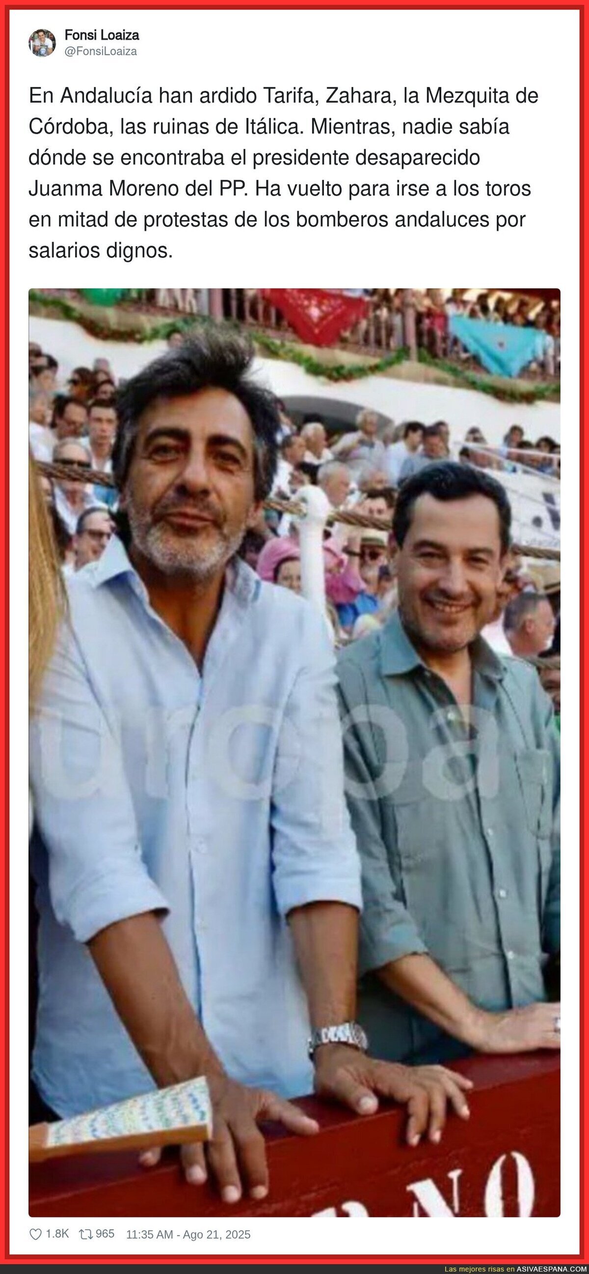 La foto que va a perseguir a Juanma Moreno Bonilla