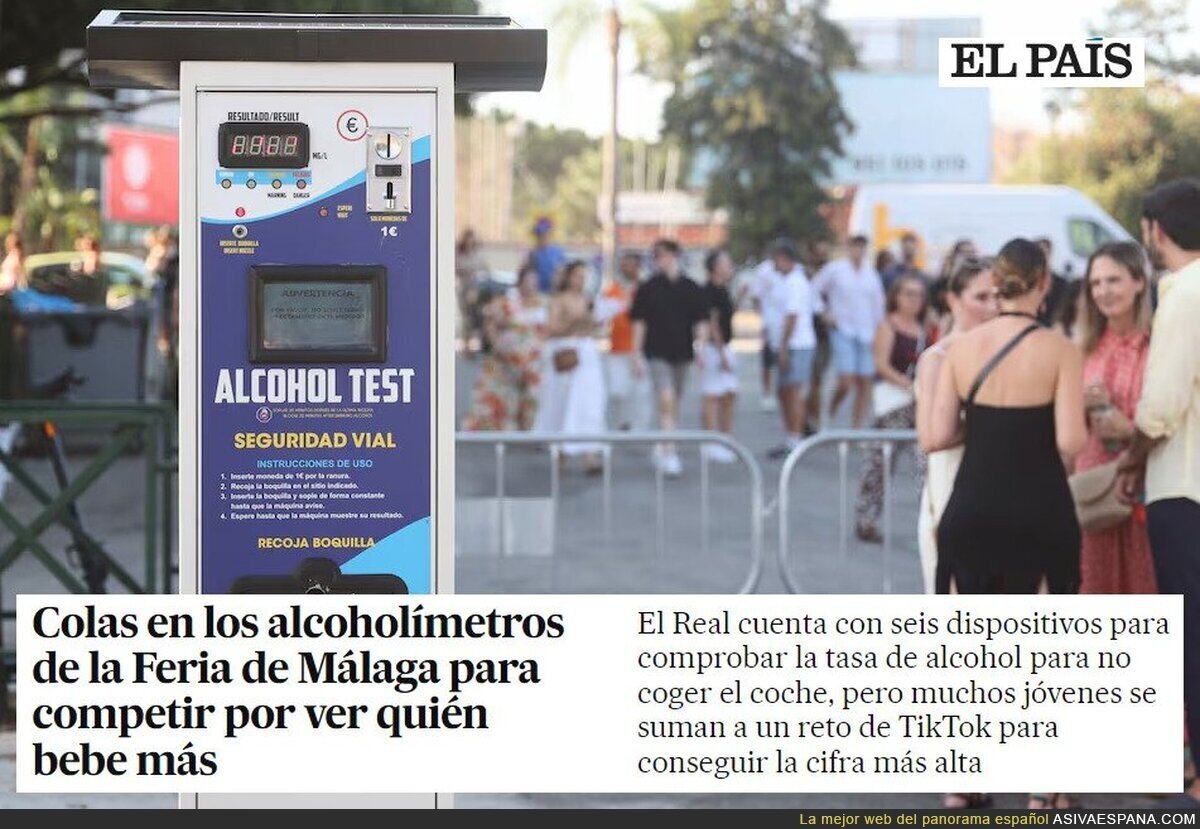Los alcoholímetros terminan siendo una atracción más de la feria
