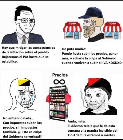 Nunca olvidar: el precio lo pone el supermercado, no los impuestos