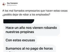 A esto se le llama robo a los trabajadores