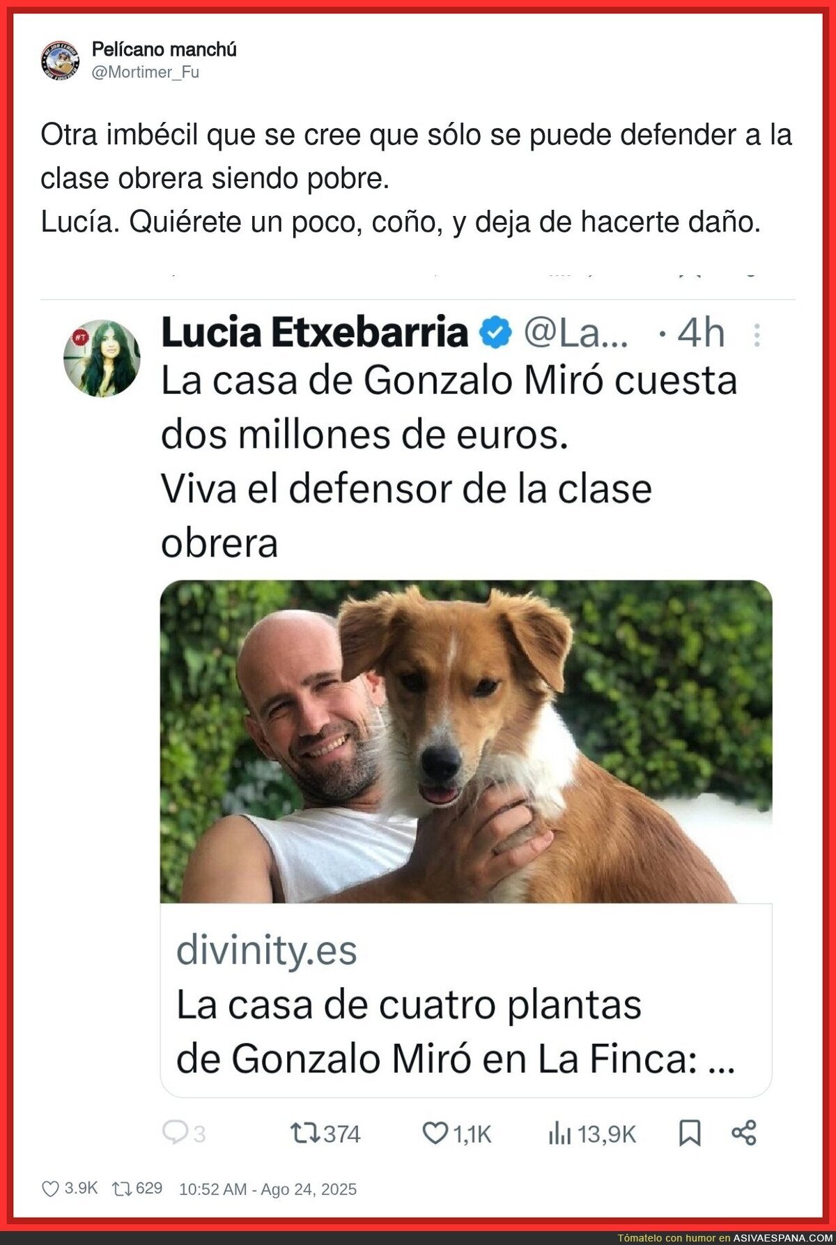 Solo puedes ser de izquierdas si eres pobre