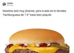 Con el precio de la Cheeseburger se nota la gran subida de precios