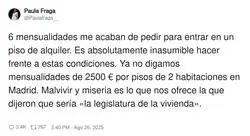 A los propietarios que alquilan su vivienda se les ha ido la cabeza