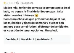 As&iacute; se responde a cr&iacute;ticas injustas a un local