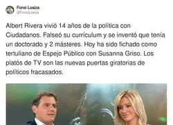 La vuelta de Albert Rivera a los medios