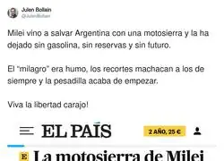 Milei va a llevar a Argentina a la ruina