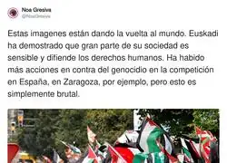 Brutal protesta en el Pa&iacute;s Vasco a favor de Palestina