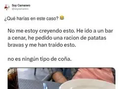Hay que ser rid&iacute;culo para poner unas bravas as&iacute; en un local