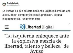 Surrealista este titular de 'Libertad Digital' a favor de Ayuso