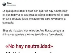 A Feij&oacute;o le da miedo sentarse frente a una periodista de verdad