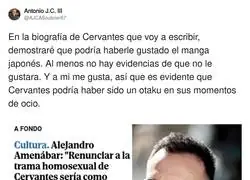 La historia inventada de Cervantes