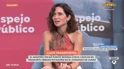 El rid&iacute;culo de Ayuso intentando explicar el caos del Metro en Madrid