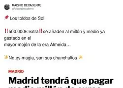 No salgo de mi asombro con los toldos de la Puerta del Sol