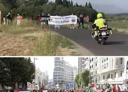 As&iacute; empezaron las protestas en La Vuelta y as&iacute; terminaron