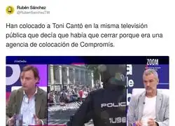 Toni Cant&oacute; vuelve a la televisi&oacute;n que quer&iacute;a cerrar