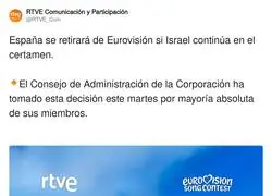Espa&ntilde;a se retirar&aacute; de Eurovisi&oacute;n si Israel contin&uacute;a en el certamen