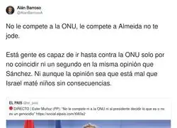 Este es el nivel del PP ante un genocidio