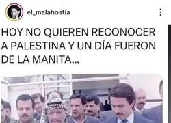 Recuerdos de Aznar en Palestina
