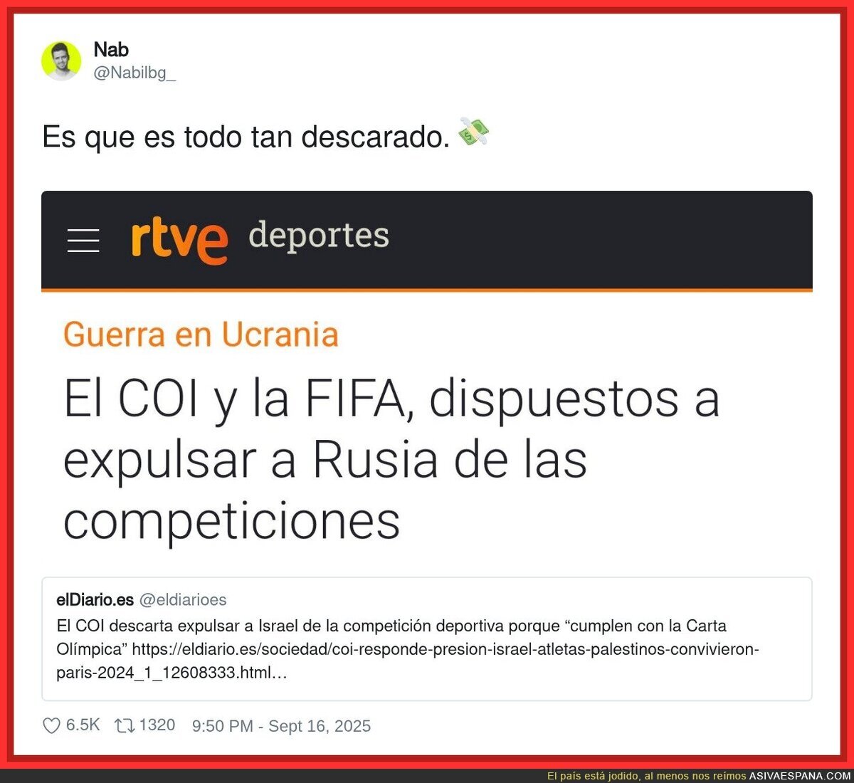 Las diferencias entre el trato a Rusia e Israel son muy fuertes