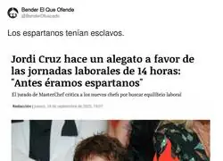 Jordi Cruz no se cansa de ser mala persona