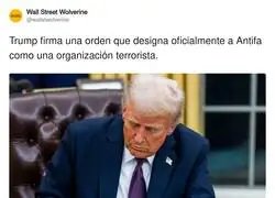 Trump desaf&iacute;a a Antifa