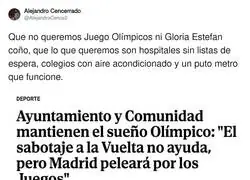Las prioridades que tiene Madrid