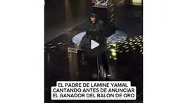 El padre de Lamine Yamal monta el numerito en la gala del Bal&oacute;n de Oro