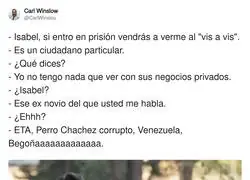 Isabel D&iacute;az Ayuso ya est&aacute; practicando por si enchironan a su novio